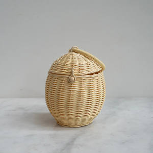 Good price <b>small</b> egg shaped bag lovely kids easter basket natural <b>handbag</b> toys for children play - Product Image 6
