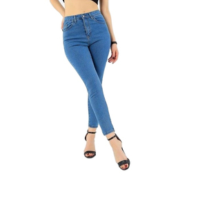 Jeans en denim tendance pour femme, coupe Mom Fit, qualité supérieure, taille haute, extensibles, mode décontractée, vente en gros, usine de vêtements OEM ODM - Product Image 2