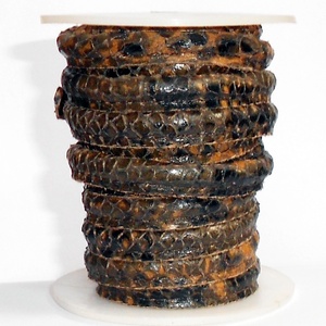 Stitched Waxed Reptile Grain Nappa <b>Leather</b> Classical Cords-Eco-Friendly <b>for</b> Garment Shoes Belts <b>Sofas</b> Furniture Luggage - Product Image 4