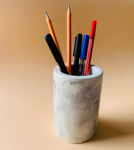 Porte-crayons en marbre de haute qualité, fait main, cadeaux promotionnels de bureau, organisateur de bureau, porte-stylos fait main - Product Image 1