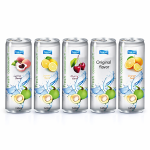 Bebida de Agua de Coco Fresca de 240 ml, Sabor Original de Lichi, Limón, Cereza y Naranja, Bebida de Jugo de Coco, Fabricante de Marca Privada OEM - Product Image 6