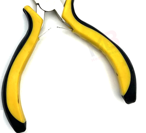 Pinzas Esenciales Ecológicas para Extensiones de Cabello, Pinzas para Extensiones de Cabello con Mango Metálico Amarillo y Negro, Herramienta Profesional - Product Image 6