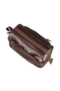 Bolsa de Aseo de Cuero Genuino Personalizada al por Mayor para Hombres, Organizador de Viaje, Neceser de Afeitado y Cosméticos para Adultos - Product Image 4