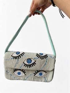 Bolso de Hombro de Poliéster Ligero y Ecológico con Bordado de Cuentas Vegetales, Estilo Bohemio, Hecho a Mano, Divertido para Mujer - Product Image 2