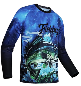 Men's Long Sleeve Fishing <b>Shirt</b> Breathable Cooling Lightweight UPF 50+ 100% Polyester XL Performance <b>Fish</b> <b>T</b>-<b>Shirt</b> Custom OEM ODM - Product Image 5