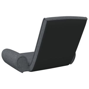 Silla de Piso Metálica Compacta de Tela Gris Oscuro 100% Poliéster para Sala de Estar - Product Image 5