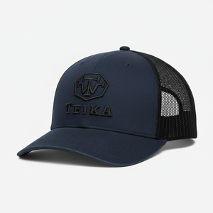 Gorra de Béisbol Personalizada OEM 2026 con Logotipo Bordado en 3D, Naranja y Negra, de Malla, Tipo Trucker, Ajustable, Proveedor - Product Image 2