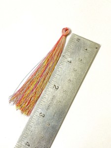 Manta de muselina con borlas bordadas al por mayor, 100% poliéster, decorativa para marcapáginas, cadenas corporales, teléfonos móviles y cortinas. - Product Image 5