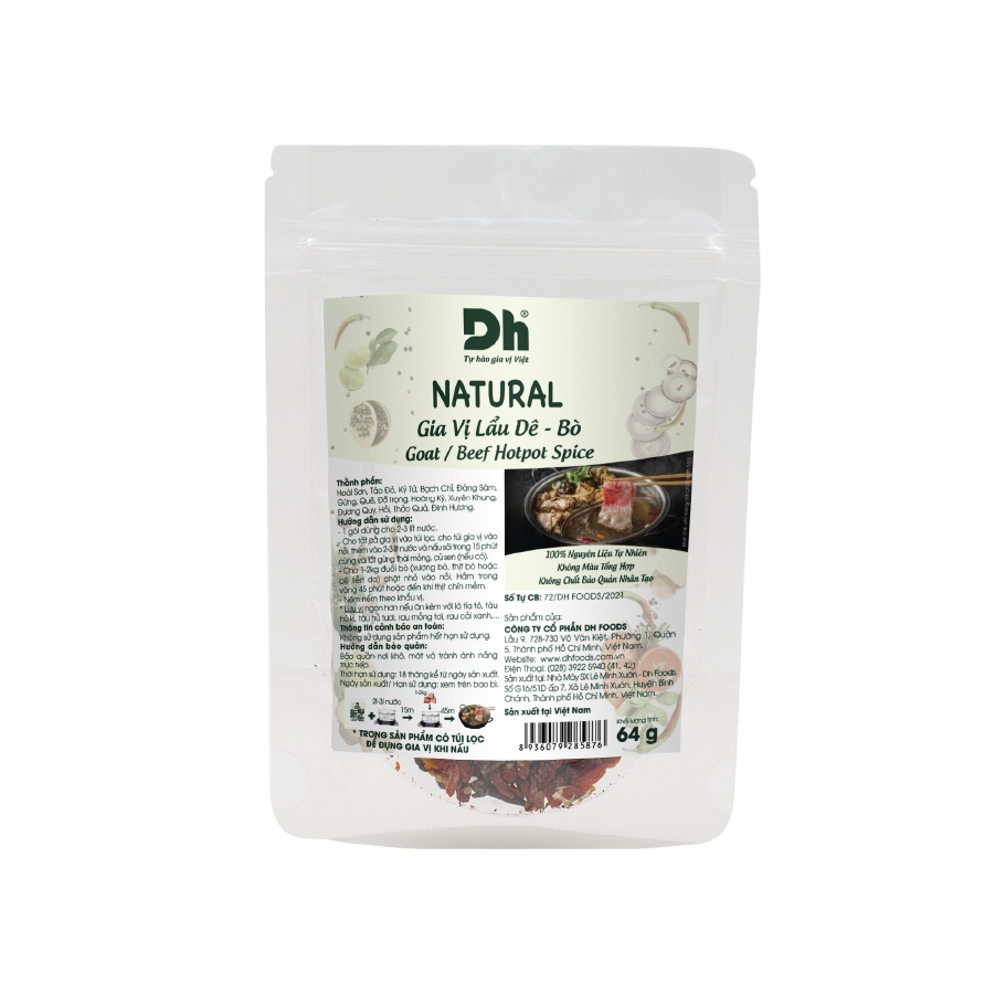 Wholesale DH Food Goat/ Beef Hotpot Spice 26g - Vietnamese Seasoning