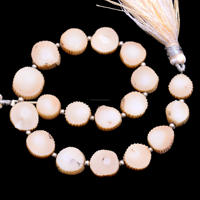 Perles de corail jaune naturel de 8 pouces, lisses, de qualité supérieure, faites à la main, pour la fabrication de bijoux, bracelets et colliers