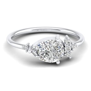 Anillos de Compromiso de Plata de Ley 925 con Moissanita de Alta Calidad REYES, Joyería Fina Personalizada para Mujer - Product Image 1