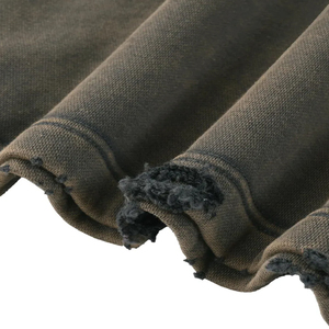 Sweat-shirt à capuche oversize pour homme, 100% coton, tissu molletonné, couleur unie, style streetwear décontracté, coupe automne - Product Image 6