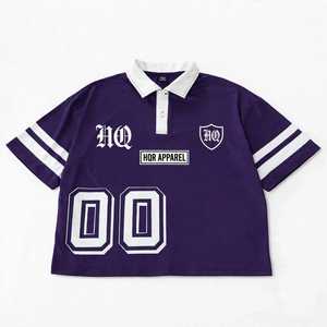 HOR APPAREL เสื้อเชิ้ตผู้ชายสีแดงทรงปกติแบบลำลอง แขนสั้น ผ้าฝ้ายเจอร์ซีย์ ระบายอากาศได้ดี ดีไซน์สไตล์สตรีท - Product Image 3