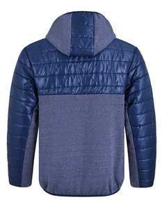 <b>Mens</b> Winter Puffer Jacket Padded Down Coat Hooded Zipper Front Plain Dyed - Product Image 5