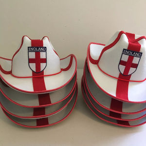 Haiwin Party Cheap Wholesale UK Flag Image Outdoor Fashion <b>Western</b> Football England Cowboy <b>Hat</b> Unisex 100% Polyester - Product Image 4