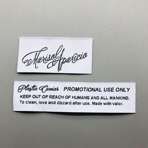 Étiquettes de vêtements personnalisées à coudre OEM 2026 en gros, étiquettes de lavage pour vêtements - Product Image 6