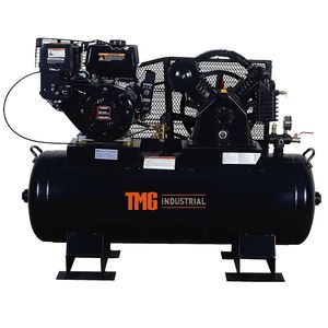 Compressore d'aria montato su camion con motore OHV, serbatoio orizzontale da 40 galloni, 2 stadi, 18,7 CFM a 90 PSI, TMG GAC40, 9 HP - Product Image 2