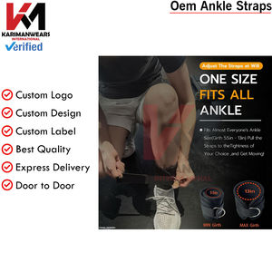 Sangles de cheville personnalisées en nylon de qualité supérieure pour exercices à la poulie, avec logo sur mesure et soutien rembourré pour athlètes - Product Image 4