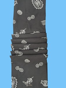 Wholesale Factory Premium Black Rayon Embroidered Fabric | Soft Rayon Fabric with Minimal Ethnic Motif Embroidery for Dresses - Product Image 2