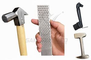 Kit Profesional de Herramientas para Herrador de Caballos de 10 Piezas, Acero Inoxidable J2, Alicates para Pezuñas, Cincher, Raspador, Cuchillo para Pezuñas, Extremo de Latón - Product Image 2