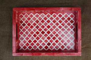 Plateau de service personnalisé de haute qualité en bois naturel incrusté d'os, fabriqué à la main, plaqué écologique directement pour les restaurants à domicile - Product Image 3