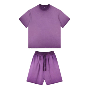 Wholesale Summer T Shirt and Shorts <b>Set</b> for Men Custom Design Comfortable Casual Sportswear OEM ODM - Product Image 1