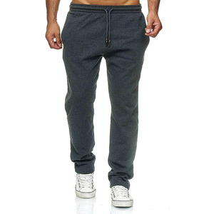 Pantalon de jogging pour homme 100% coton de haute qualité, taille élastique, confortable, élégant, lourd, uni, coupe droite - Product Image 6