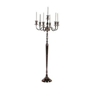 Candélabre en laiton au design classique à 3 bras, qualité supérieure, décoration pour événements et occasions, accessoires de décoration de mariage - Product Image 4