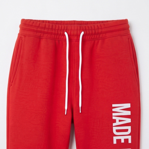 Pantalon de survêtement oversize en molleton imprimé, coupe évasée, style streetwear décontracté, taille haute à cordon de serrage, style pyjama - Product Image 4