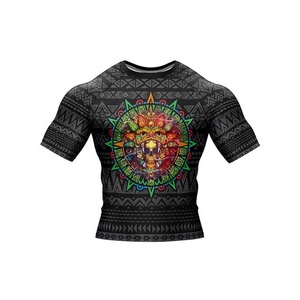 Rashguard de haute qualité personnalisé imprimé par sublimation pour MMA, BJJ, Muay Thai, respirant, séchage rapide, anti-UV, anti-bactérien - Product Image 5