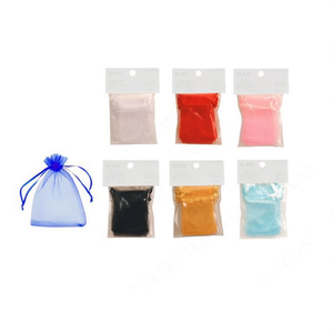 Sacchetti regalo in organza Ilan 17x23cm colori assortiti per bomboniere di nozze - Product Image 1