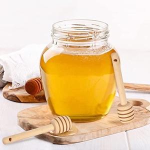 Cuillère à miel en bois d'olivier à long manche et finition miroir, écologique, idéale pour le miel - Grande Vente - Product Image 1