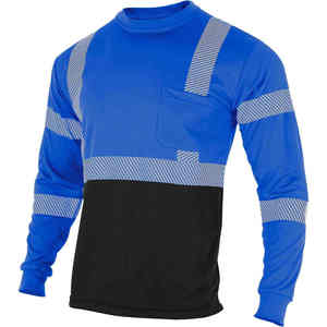 Camiseta de Trabajo de Alta Visibilidad para Construcción, Manga Corta, Invierno, Reflectante, con Cinta Reflectante, Ropa de Seguridad - Product Image 3