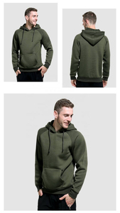 Sweat à capuche pour homme de haute qualité, bleu ciel, manches longues, tricoté, 100% coton molletonné, vente en gros d'usine - Product Image 6