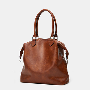Bolsos de Mano para Mujer al por Mayor, Textura Suave de PU, Impermeables, con Cierre, Bolso Tote Casual, Gran Capacidad, Versátiles, Simples, de Hombro y Cruzados - Product Image 1