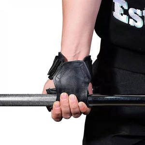 สายรัดมือยกน้ำหนักหนังวัว ระบายอากาศได้ดี สำหรับออกกำลังกายและฟิตเนส จับถนัดมือ - Product Image 6