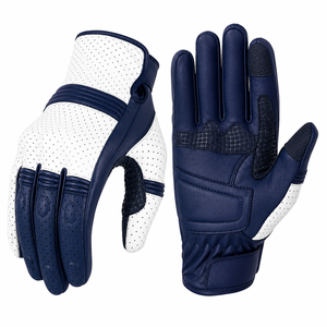 Guantes de Conducción de Cuero Personalizados de Alta Calidad, Duraderos, Transpirables, Cómodos, con Agarre Flexible, Unisex, para Motociclismo, Ciclismo y Actividades al Aire Libre - Product Image 1