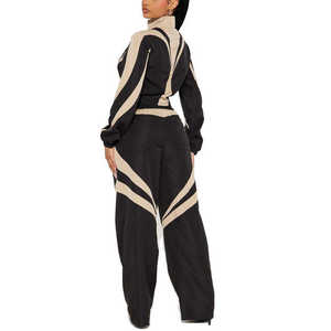 2026 High Quality Women's Windbreaker Tracksuit Casual Ladies Jogger <b>Set</b> Two Piece Windbreaker Tracksuit - Product Image 2
