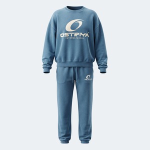 Ensemble de survêtement décontracté pour femme avec logo et design personnalisés, couleurs unies, grande taille, coupe régulière, sweat à capuche et pantalon de survêtement - Product Image 6