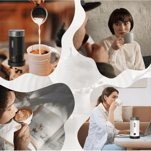 PSM1A WH Montalatte Elettrico 450W, Scalda Latte 300ml, Frullatore per Latte Freddo/Caldo, Cappuccino e Cioccolata Scintillante a 360 Gradi - Product Image 6