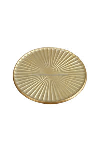 Sous-verres de table personnalisés en laiton poli, faits à la main, écologiques, de forme linéaire et arrondie, pour la décoration intérieure, par sublimation, vente en gros - Product Image 3