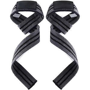 Custom Logo Neoprene Waterproof Non-Slip Lifting Straps for Fitness Bodybuilding Gym Workout <b>Training</b> <b>Weight</b> Lifting - Product Image 3