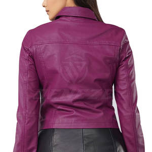 Chaqueta de Cuero Personalizada con Cremallera y Mangas Largas, Ligera, Transpirable, de Primera Calidad, para Invierno - Product Image 2