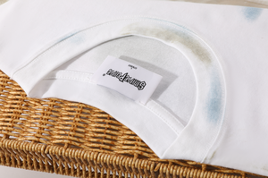 T-shirts en coton oversize unisexes personnalisables pour commande en gros – Style urbain, festival, design minimaliste peint à la main, plusieurs modèles - Product Image 4