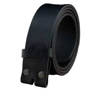 Cinturón de Cuero Genuino de la Mejor Calidad con Hebilla Cuadrada de Aleación para Uso Casual con Longitud Personalizada - Product Image 6