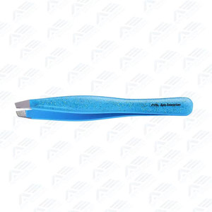 Pince à épiler pour sourcils en acier inoxydable, à embout plat et biseauté, pour la mise en forme des sourcils, équipement et instruments de beauté, vente en gros d'usine - Product Image 2