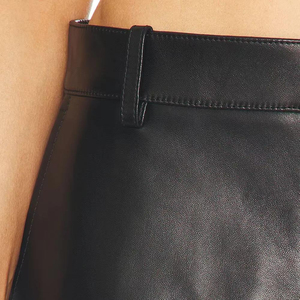 2025 Wholesale Women Fashion Sheep skin leather pants Hot Sale New <b>Stretch</b> snakeskin leather pants breathable - Product Image 6
