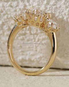 Certificat IGI approuvé 14K or femme fiançailles CVD VVS DEF toutes formes coupe laboratoire cultivé bague en diamant personnalisé - Product Image 2