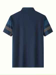 Camiseta Polo de Estilo Moderno para Hombre, Camisas Casuales de Corte Ajustado, Camiseta de Verano para Actividades al Aire Libre, Camiseta con Logotipo Personalizado, Diseño Sólido - Product Image 2
