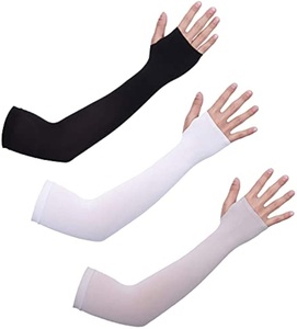Manguitos de seda helada 2026 más populares para verano, protección solar, con orificio para el pulgar, para mujer, para conducir, protección solar, deportes al aire libre - Product Image 1